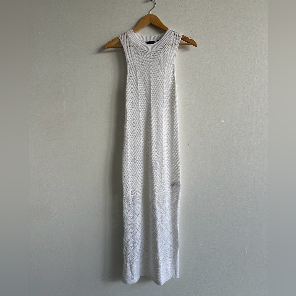 NWOT Elie Tahari White Knit Swim Coverup XS